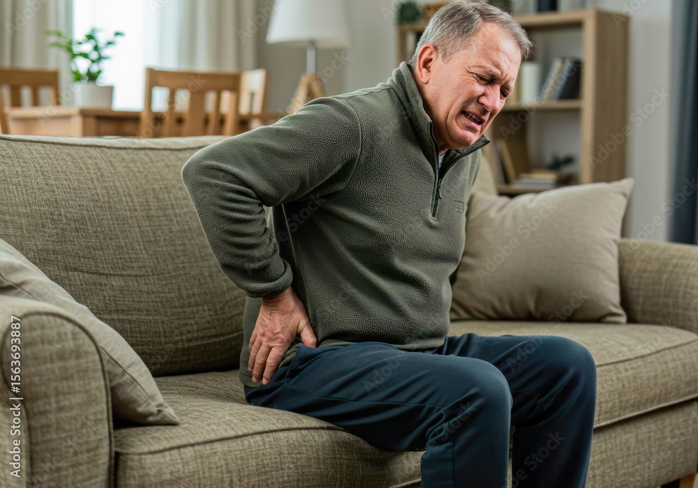 Couch's toll: An older man's daily battle with debilitating back ache and age-old rheumatism. Couch's toll: An older man's daily battle with debilitating back ache and age-old rheumatism.