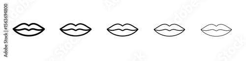lips icon simple isolated vector sign