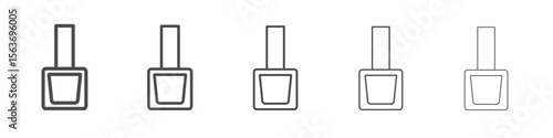 nail polish icon simple isolated vector sign