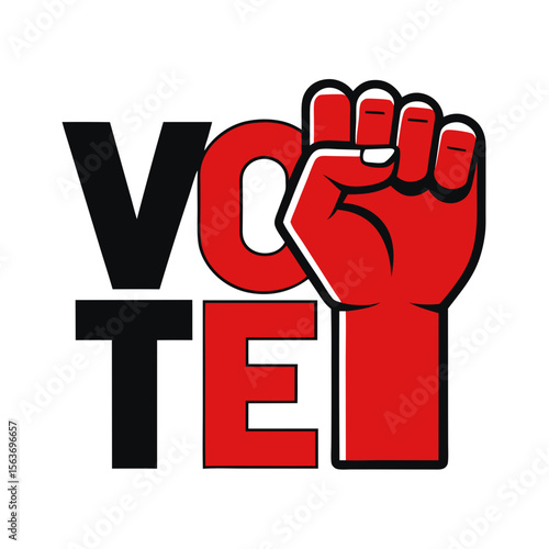 sticker design of Vote
