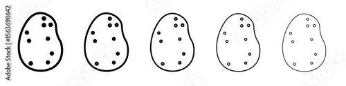 potato icon simple isolated vector sign