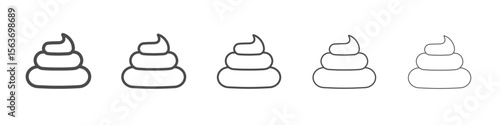 poop icon simple isolated vector sign