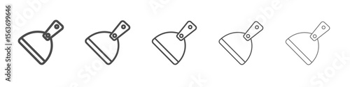putty knife icon simple isolated vector sign