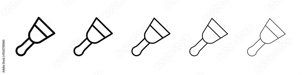 putty knife icon simple isolated vector sign putty knife icon simple isolated vector sign