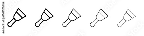 putty knife icon simple isolated vector sign