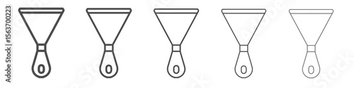 putty knife icon simple isolated vector sign