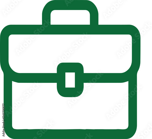 Vector Briefcase Icon - Professional Business & Office Symbol Clipart