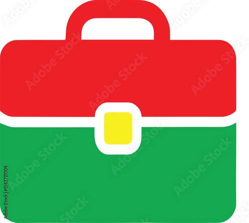 Vector Briefcase Icon - Professional Business & Office Symbol Clipart