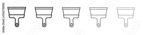 putty knife icon simple isolated vector sign