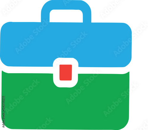 Vector Briefcase Icon - Professional Business & Office Symbol Clipart