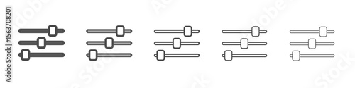 sliders icon simple isolated vector sign