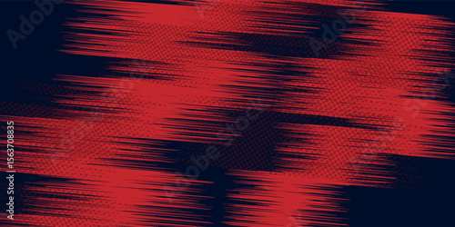 Red halftone dots blue color pattern gradient grunge texture background. Dot pop art comic sport style vector illustration. Eps10