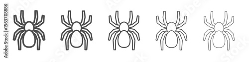 spider icon simple isolated vector sign