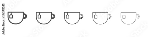 tea cup icon simple isolated vector sign