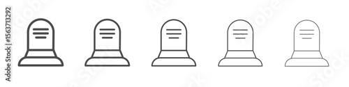 tombstone icon simple isolated vector sign