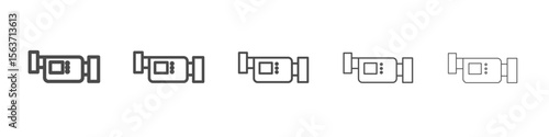 tv camera icon simple isolated vector sign