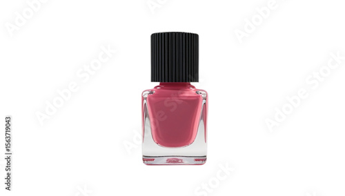 pink nail polish isolated on transparent background