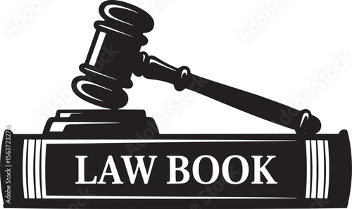 Gavel Law Book Justice Legal System Icon