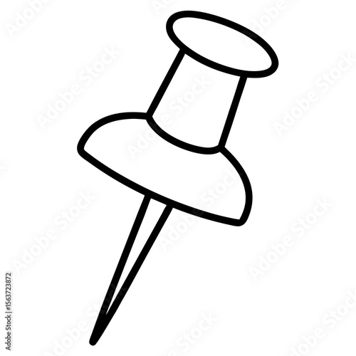 push pin isolated