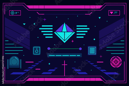abstract technology background with technology