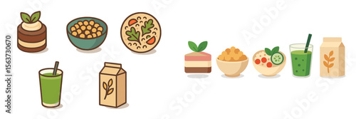 Healthy meal ideas featuring vibrant dishes and smoothies for nutritious eating