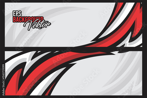 stylish red,black and white sports background vektor design
