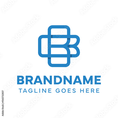 Letters BB Plus Medical Logo, symbolizing health, care, and balance