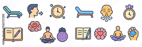 Exploring wellness and mindfulness through meditation, relaxation techniques, and self-reflection activities in a tranquil setting