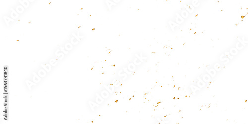 Luxury gold sparkle confetti glitter and zigzag ribbon falling down on transparent background. Vector illustration.