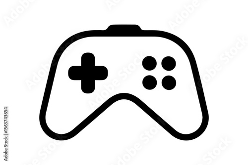 video game icon. joy stick icon set. game console icon flat symbol.