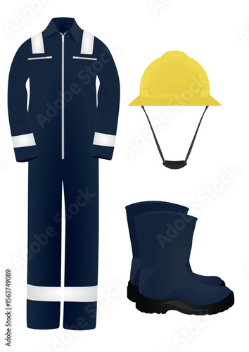 Working clothes isolated. vector illustration	