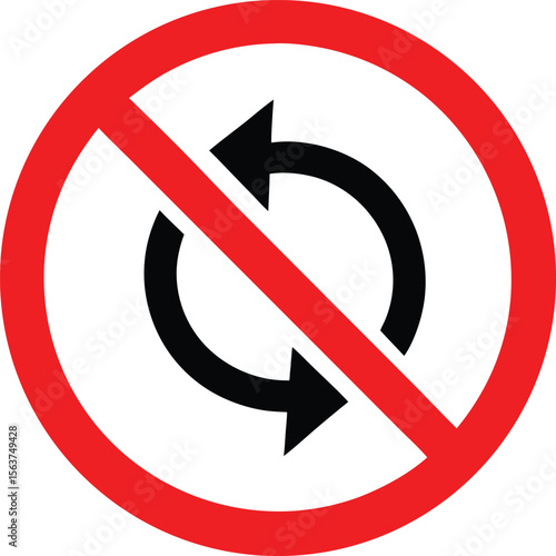 No change sign. Replace, refresh and update icon vector illustration.