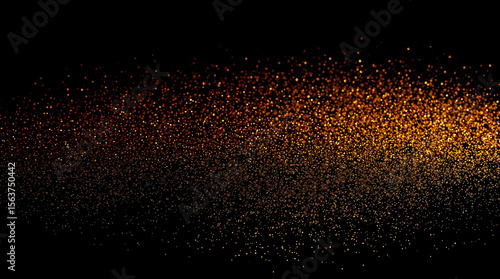 Wallpaper Mural Golden glitter sparkles create a luxurious and festive abstract background Torontodigital.ca