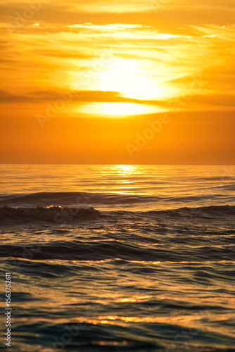 sunset over the sea