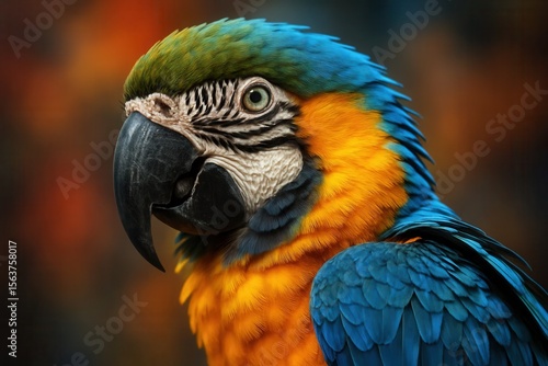 Wallpaper Mural  A close up of a colorful parrot's head Torontodigital.ca