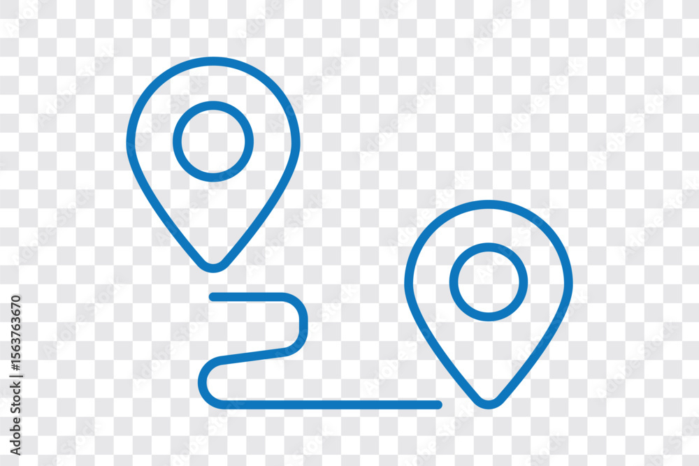 navigation route icon sign vector navigation route icon sign vector