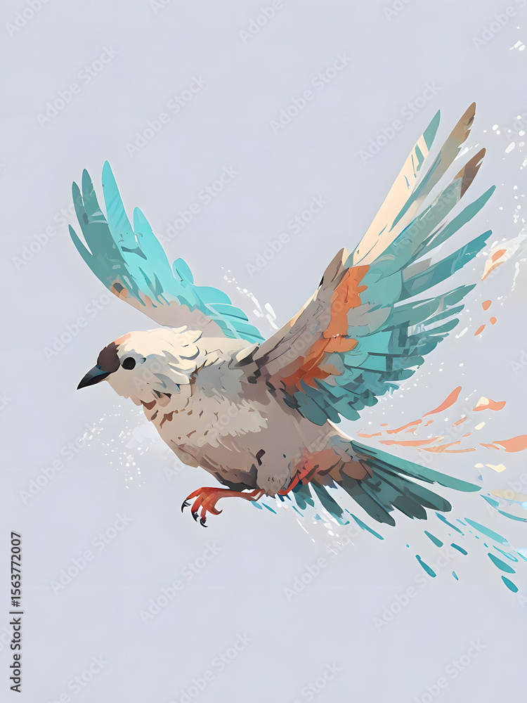 Obraz premium pigeon on a branch