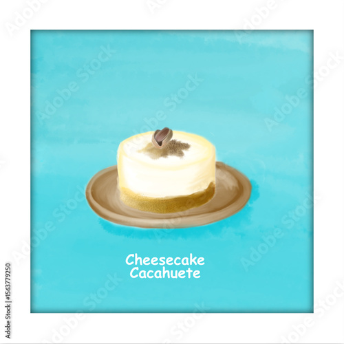 Peanut_Butter_Cheesckae_on_Blue_Background