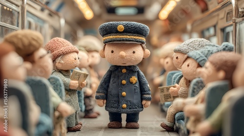 Wallpaper Mural Conductor on the train Torontodigital.ca