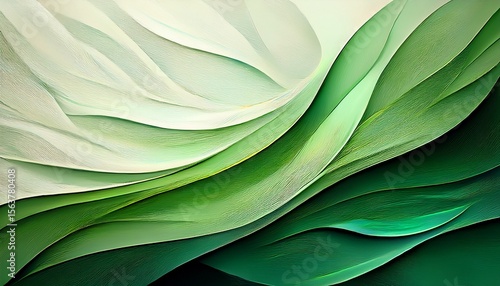 abstract green textured white background