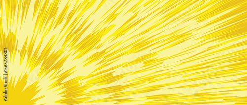 yellow comic boom background with explode effect