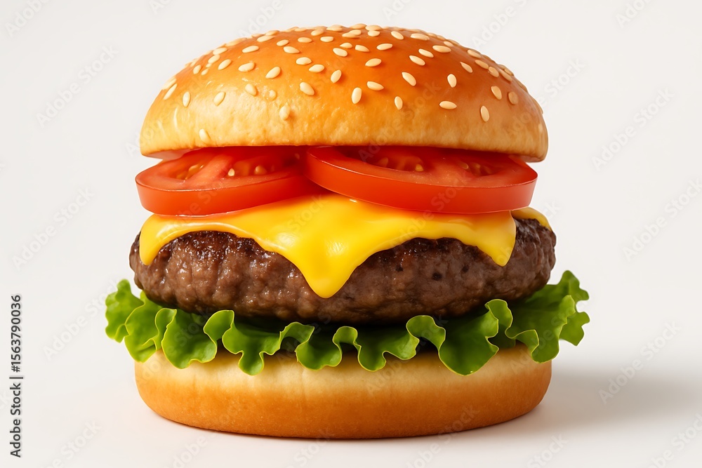 hamburger on a white background hamburger on a white background