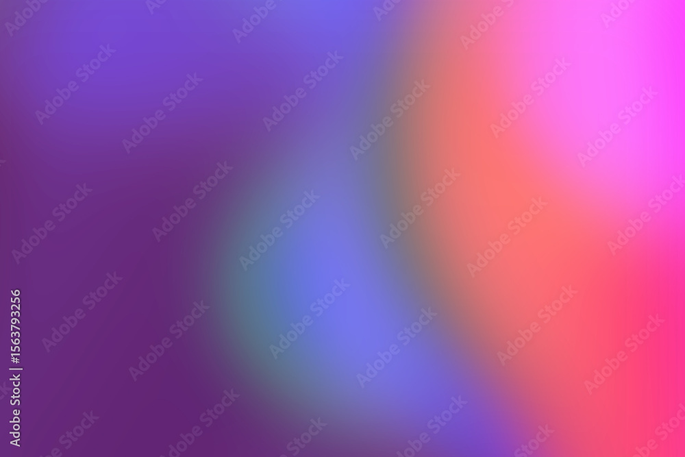 Fototapeta premium Vibrant gradient background with smooth transitions of purple blue coral and pink