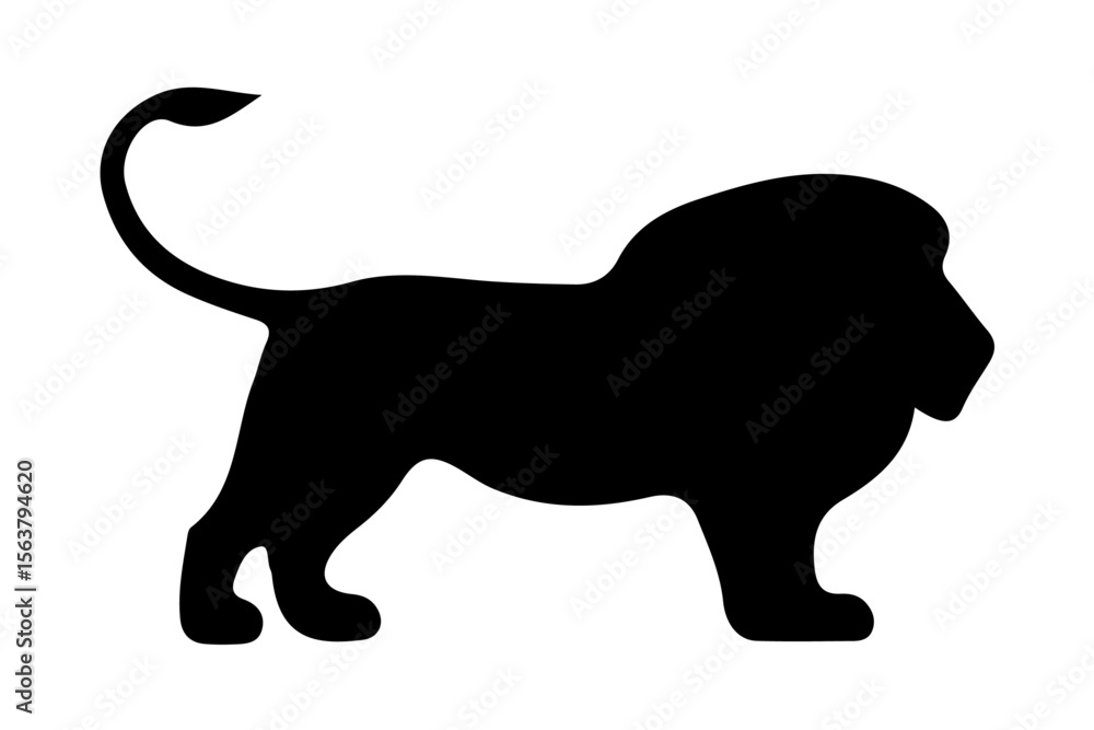 Obraz premium lion silhouette