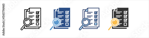 Evaluation Icon Set Multiple Style Collection