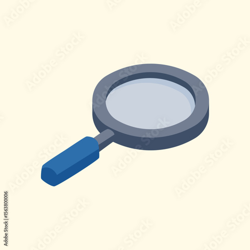 Simple Illustration of Magnifying Glass