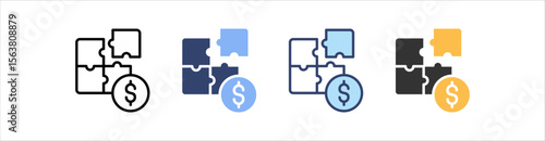 Problem Solving Icon Set Multiple Style Collection