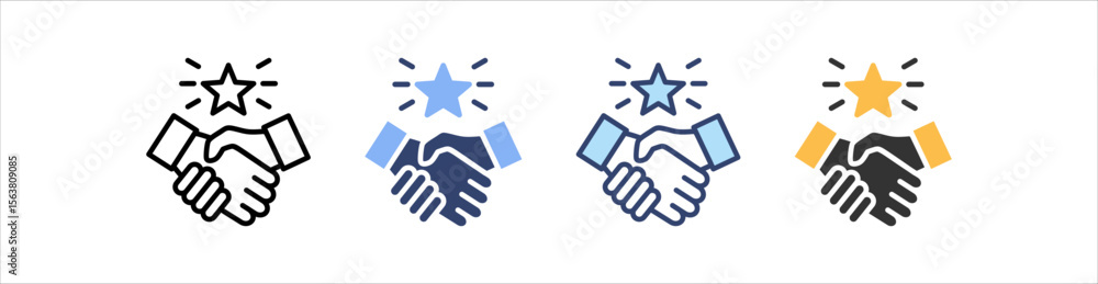 Obraz premium Goodwill Icon Set Multiple Style Collection
