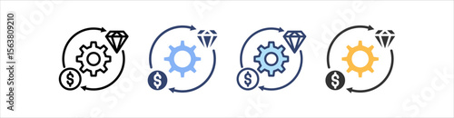 Exchange Icon Set Multiple Style Collection