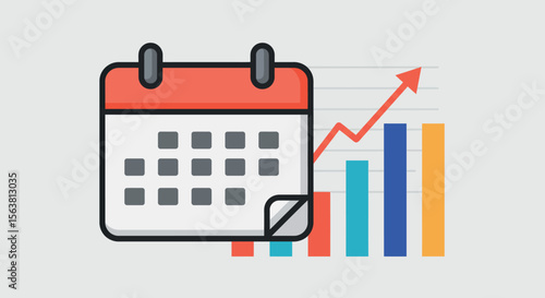 Minimalist vector illustration of razor blade with bone and heart design for modern art